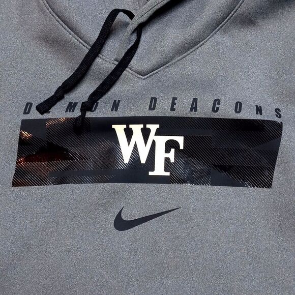 Nike Wake Forest Demon Deacons On-Field Sideline Hoodie Sweatshirt - Size Large - Picture 3 of 11